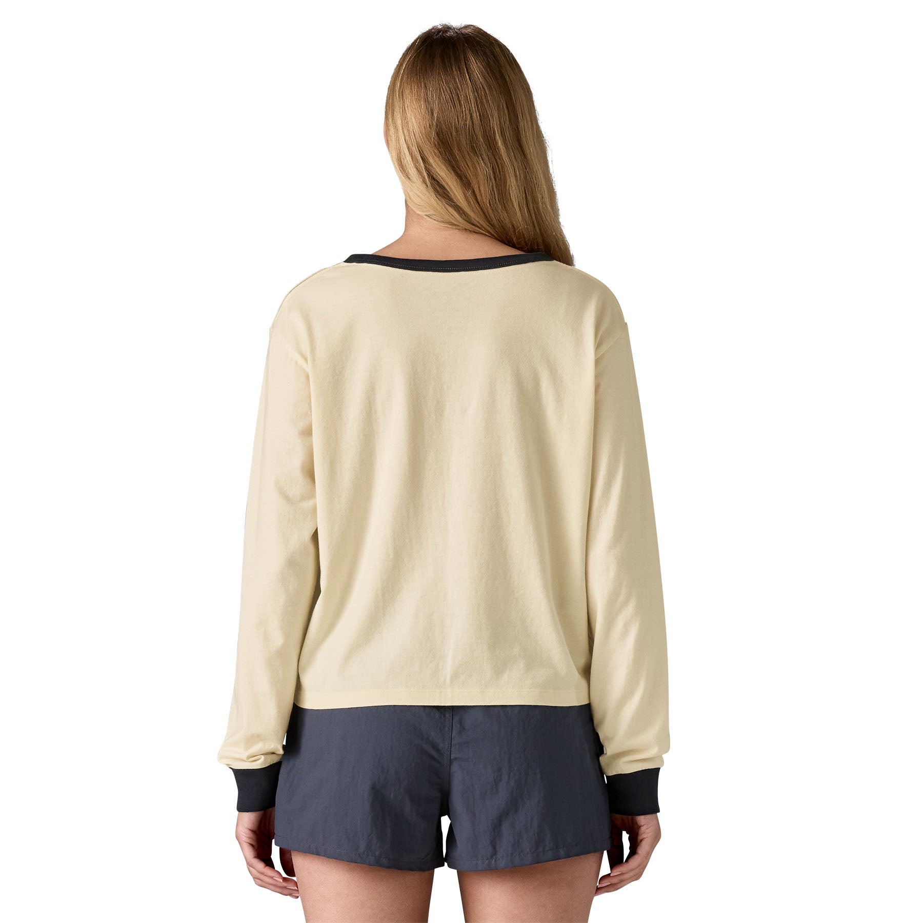Women's Long-Sleeved '73 Text Logo Easy-Cut Organic Shirt - Image 3