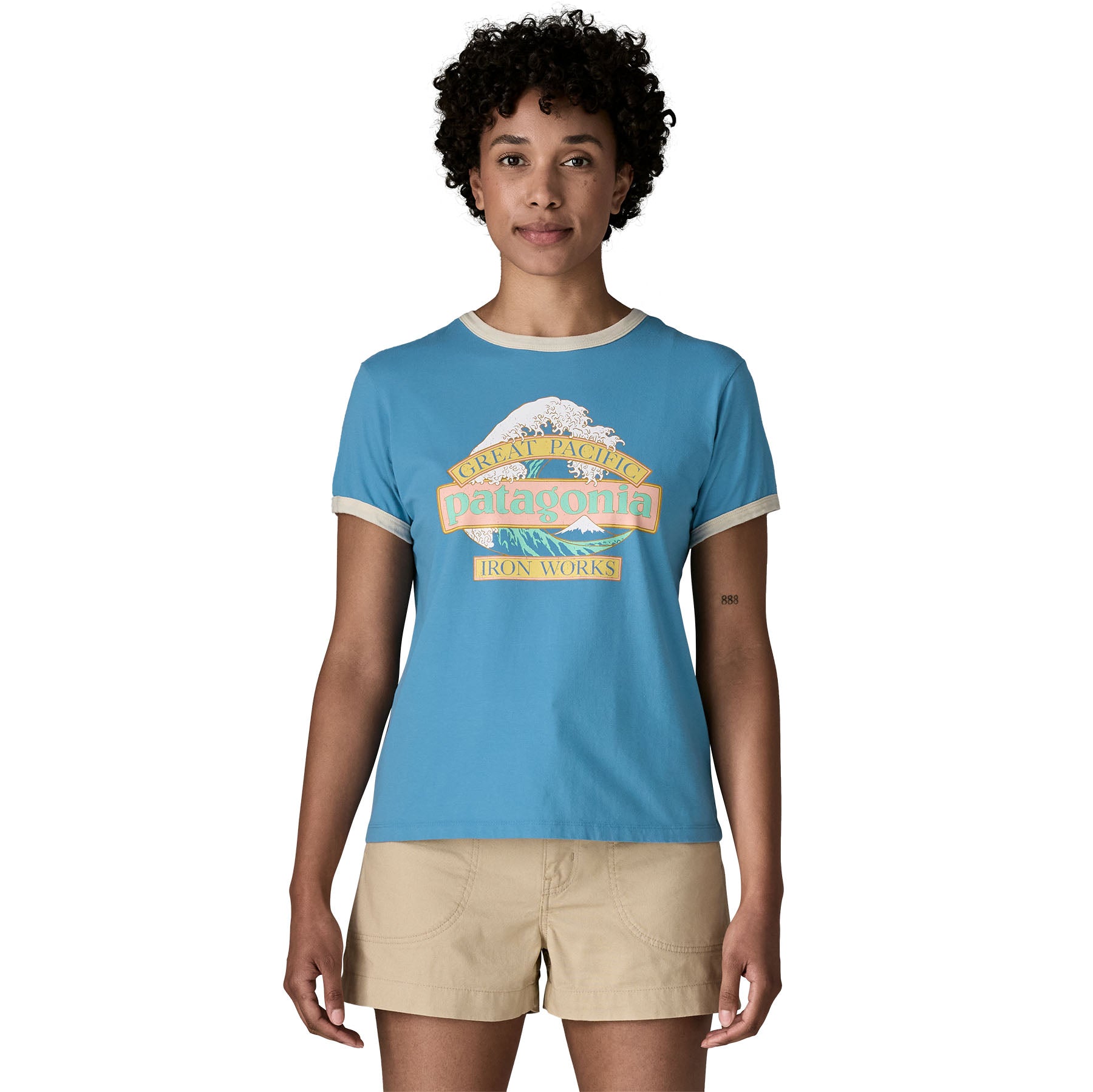 Women's Great Waves Ringer Tee - Image 2
