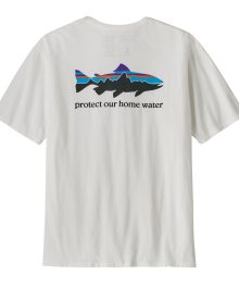 Alternative view of Men's Home Water Trout Organic T-Shirt